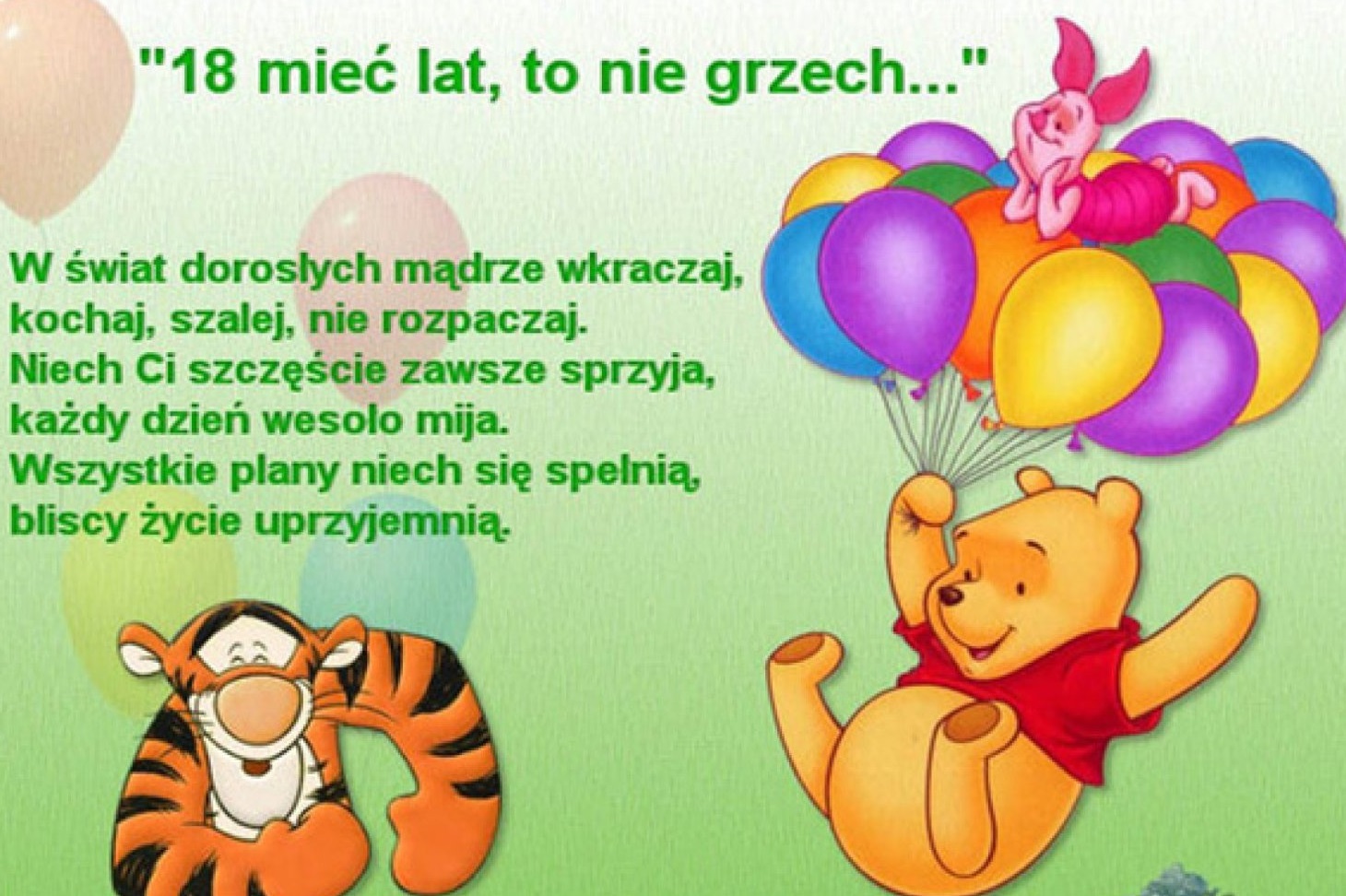 18 mieć lat, to nie grzech